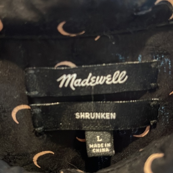 Madewell, black, long sleeve, shirt, large - Picture 2 of 4